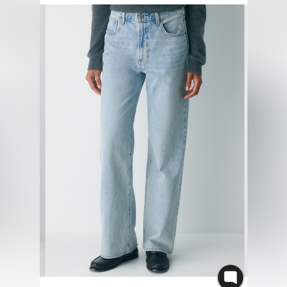 Aritzia Denim Forum Farrah Hi rise wide leg